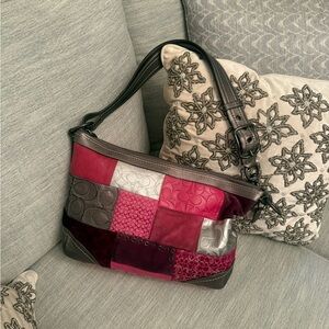 Coach Multicolor Patchwork Shoulder Bag